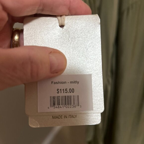 Made in Italy! Silk and Viscose Dress. NWT - Picture 3 of 7